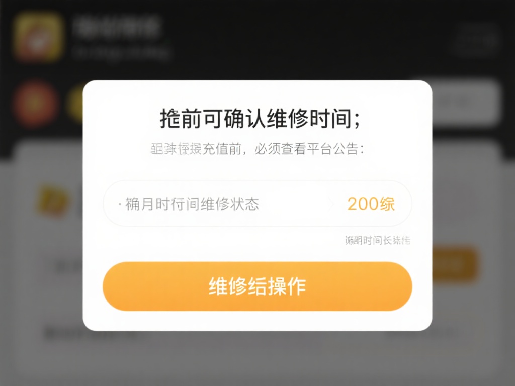 提前确认维护时间：在进行充值前，务必查看平台公告，