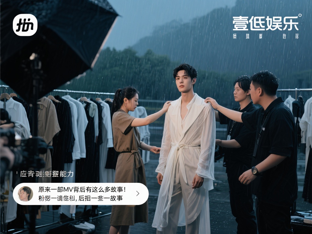 另外，还有一段关于服装调整的片段让人印象深刻。由于